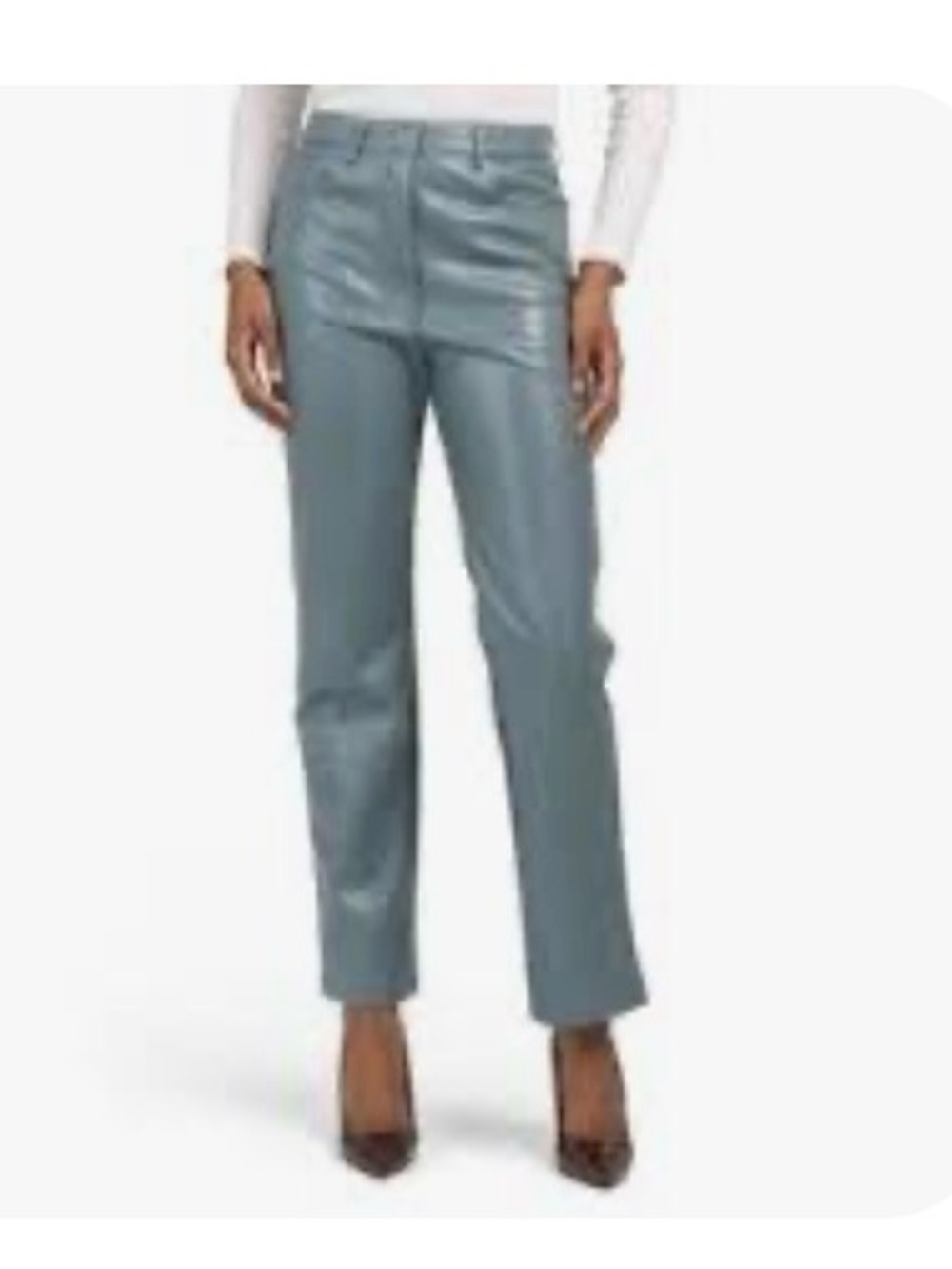 7 For All Mankind Faux Leather Ankle Pant